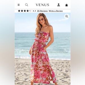 Venus strapless maxi dress